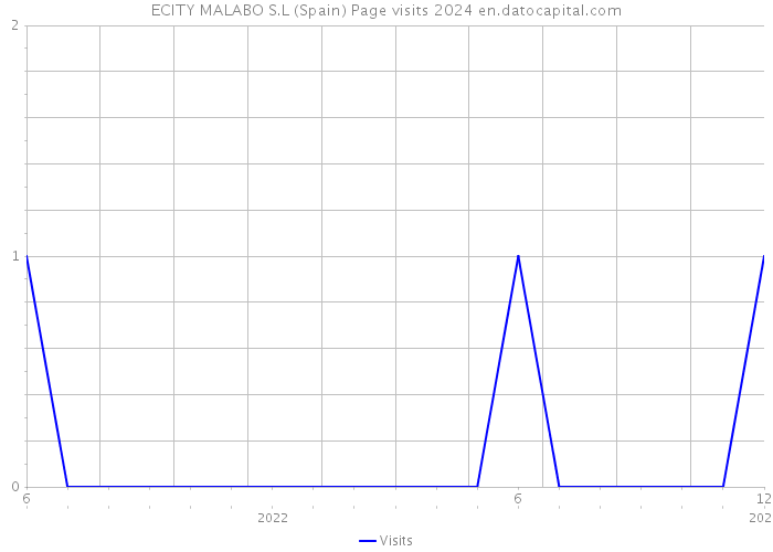ECITY MALABO S.L (Spain) Page visits 2024 