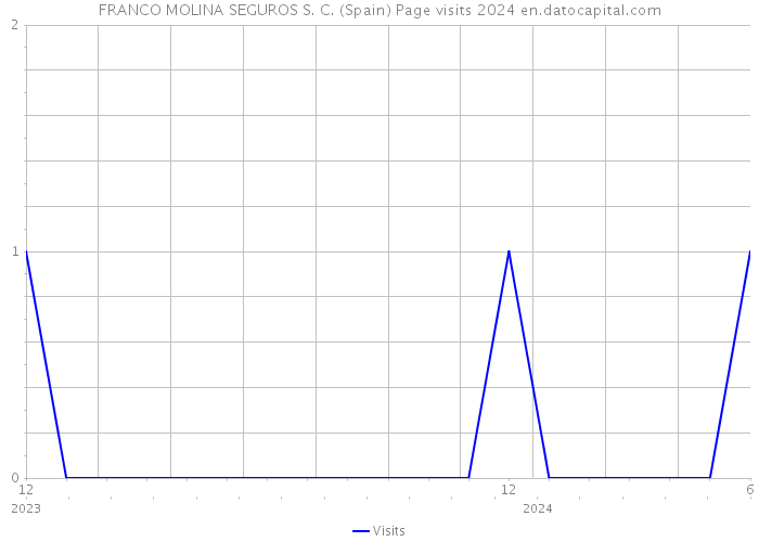 FRANCO MOLINA SEGUROS S. C. (Spain) Page visits 2024 