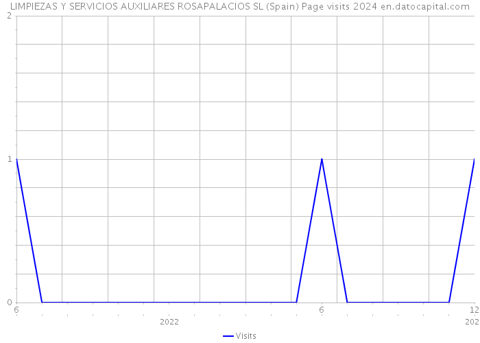LIMPIEZAS Y SERVICIOS AUXILIARES ROSAPALACIOS SL (Spain) Page visits 2024 