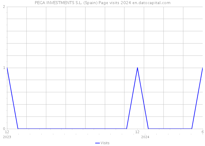 PEGA INVESTMENTS S.L. (Spain) Page visits 2024 