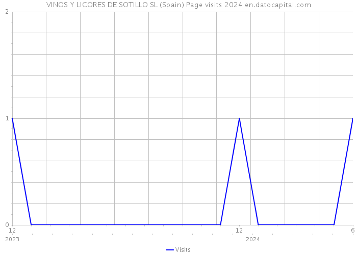 VINOS Y LICORES DE SOTILLO SL (Spain) Page visits 2024 