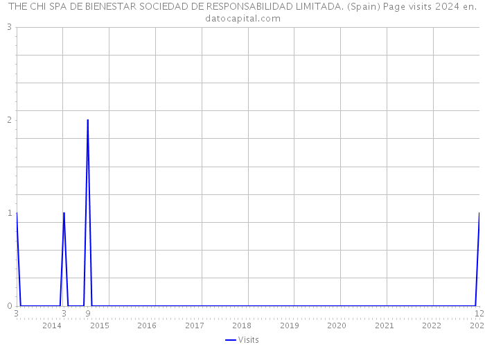 THE CHI SPA DE BIENESTAR SOCIEDAD DE RESPONSABILIDAD LIMITADA. (Spain) Page visits 2024 