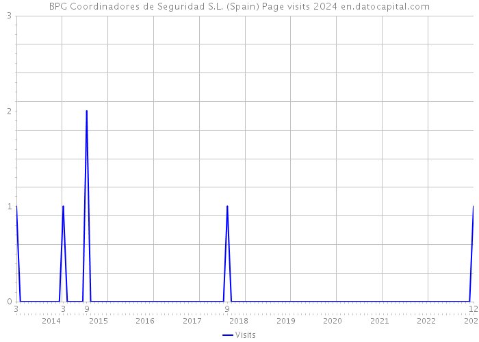 BPG Coordinadores de Seguridad S.L. (Spain) Page visits 2024 