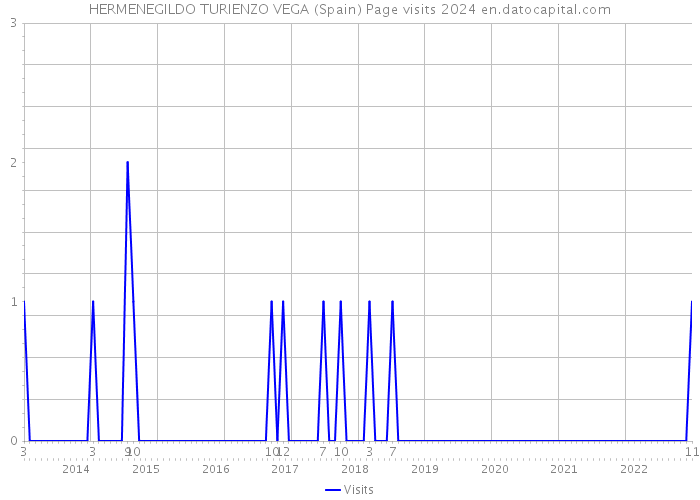 HERMENEGILDO TURIENZO VEGA (Spain) Page visits 2024 