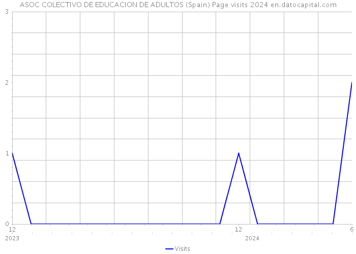 ASOC COLECTIVO DE EDUCACION DE ADULTOS (Spain) Page visits 2024 