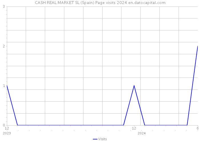 CASH REAL MARKET SL (Spain) Page visits 2024 