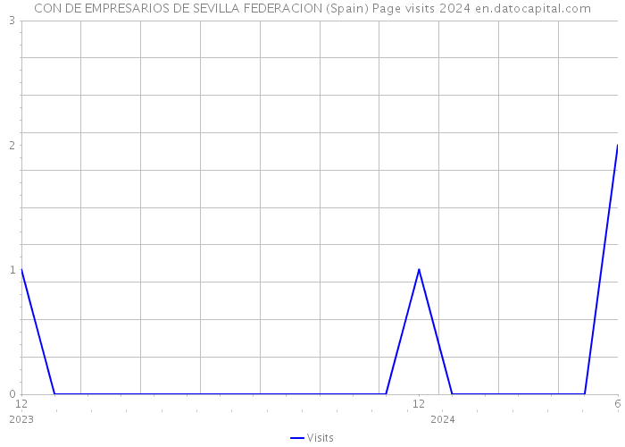 CON DE EMPRESARIOS DE SEVILLA FEDERACION (Spain) Page visits 2024 