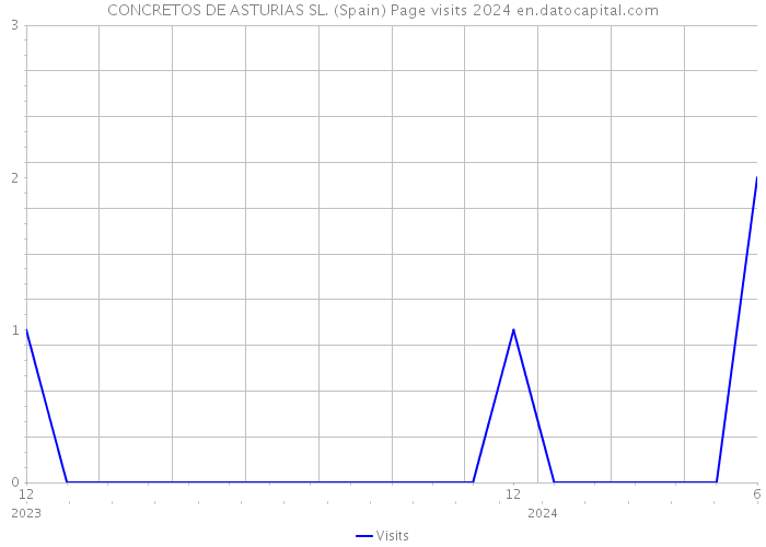 CONCRETOS DE ASTURIAS SL. (Spain) Page visits 2024 