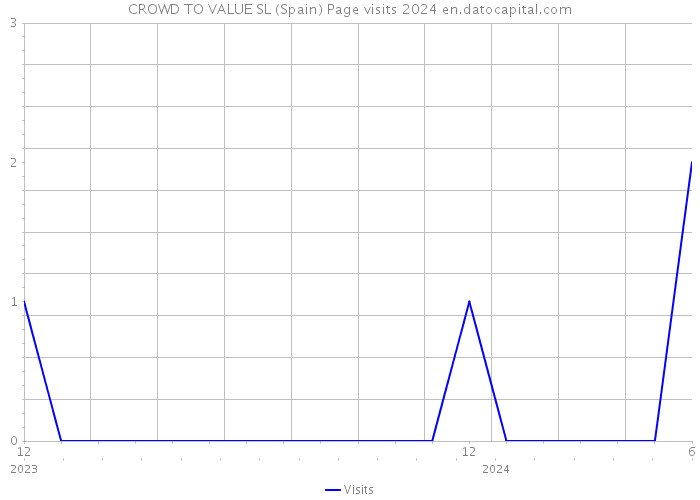 CROWD TO VALUE SL (Spain) Page visits 2024 