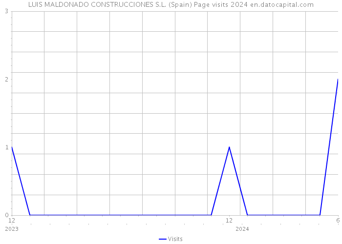 LUIS MALDONADO CONSTRUCCIONES S.L. (Spain) Page visits 2024 