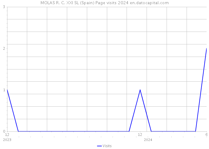 MOLAS R. C. XXI SL (Spain) Page visits 2024 