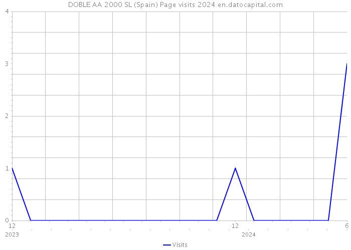 DOBLE AA 2000 SL (Spain) Page visits 2024 