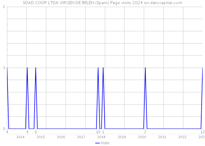 SDAD COOP LTDA VIRGEN DE BELEN (Spain) Page visits 2024 