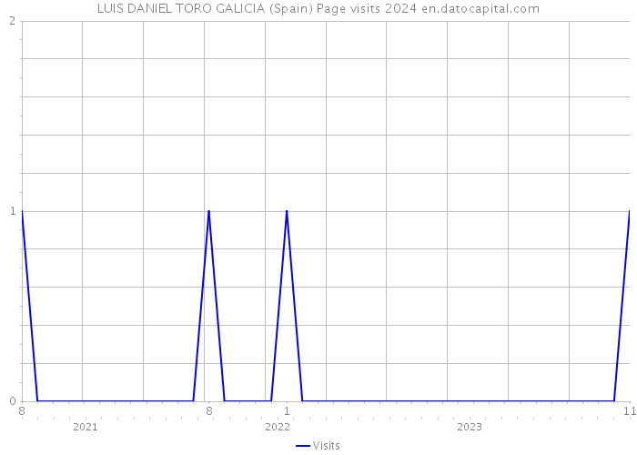 LUIS DANIEL TORO GALICIA (Spain) Page visits 2024 