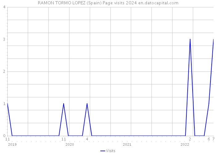 RAMON TORMO LOPEZ (Spain) Page visits 2024 