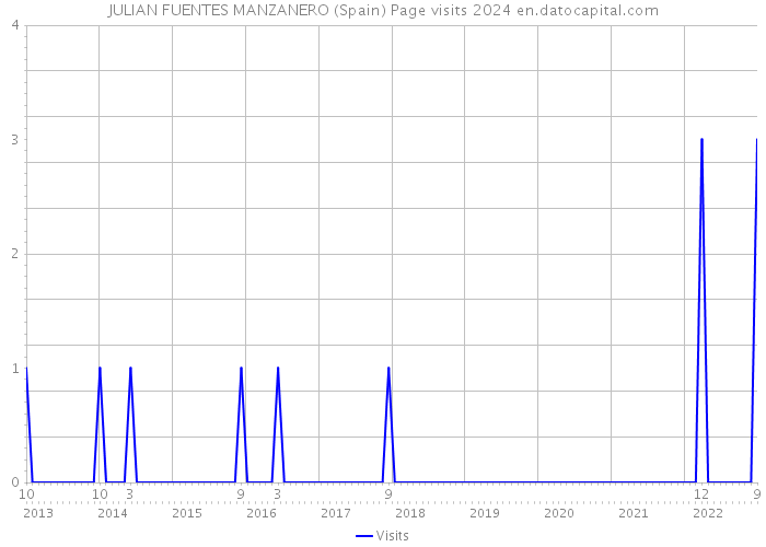 JULIAN FUENTES MANZANERO (Spain) Page visits 2024 