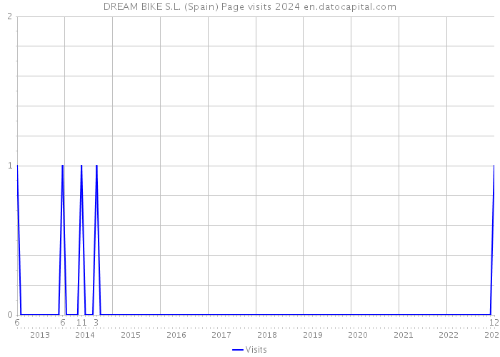 DREAM BIKE S.L. (Spain) Page visits 2024 