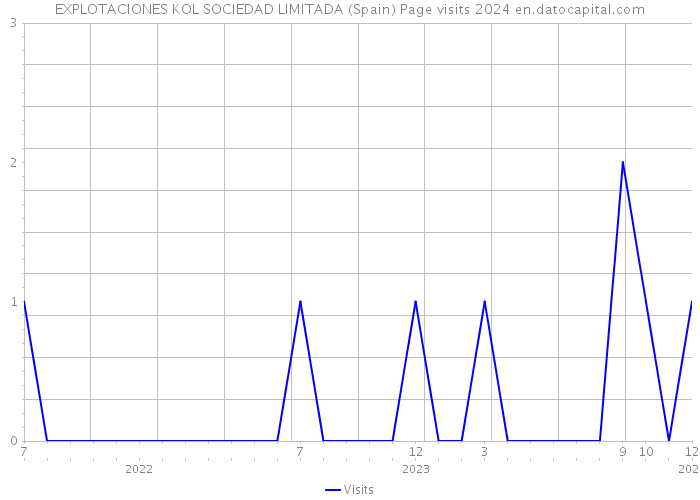 EXPLOTACIONES KOL SOCIEDAD LIMITADA (Spain) Page visits 2024 