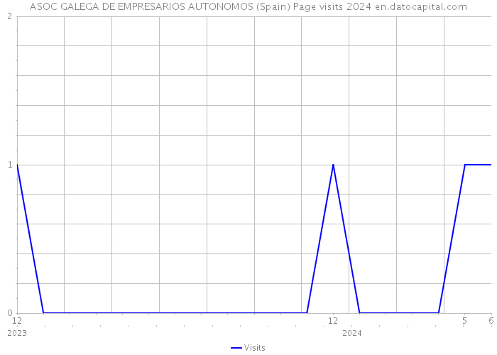 ASOC GALEGA DE EMPRESARIOS AUTONOMOS (Spain) Page visits 2024 