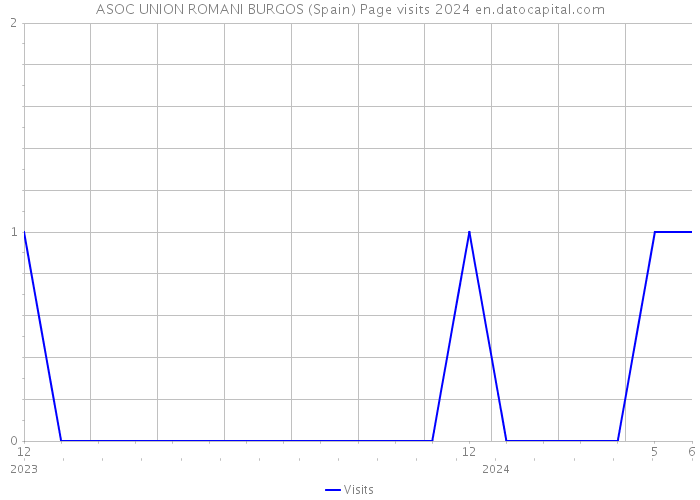 ASOC UNION ROMANI BURGOS (Spain) Page visits 2024 