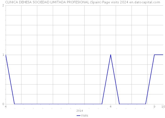 CLINICA DEHESA SOCIEDAD LIMITADA PROFESIONAL (Spain) Page visits 2024 