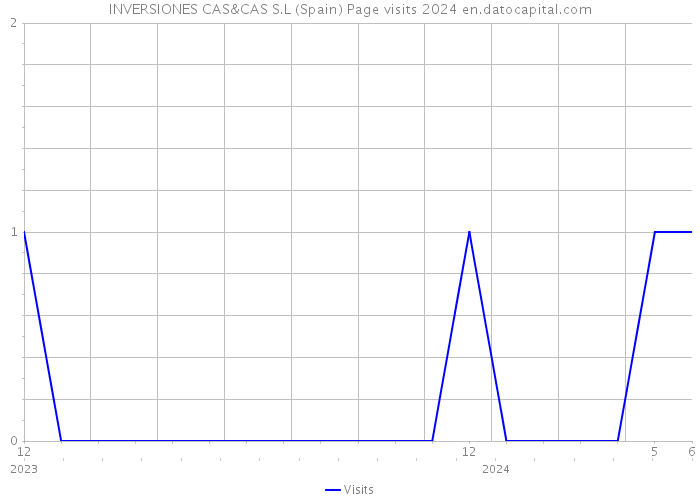 INVERSIONES CAS&CAS S.L (Spain) Page visits 2024 