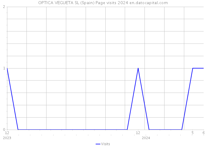 OPTICA VEGUETA SL (Spain) Page visits 2024 