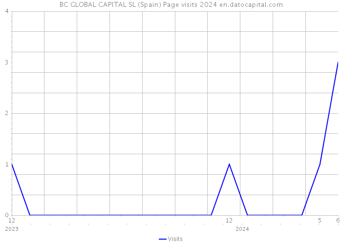 BC GLOBAL CAPITAL SL (Spain) Page visits 2024 