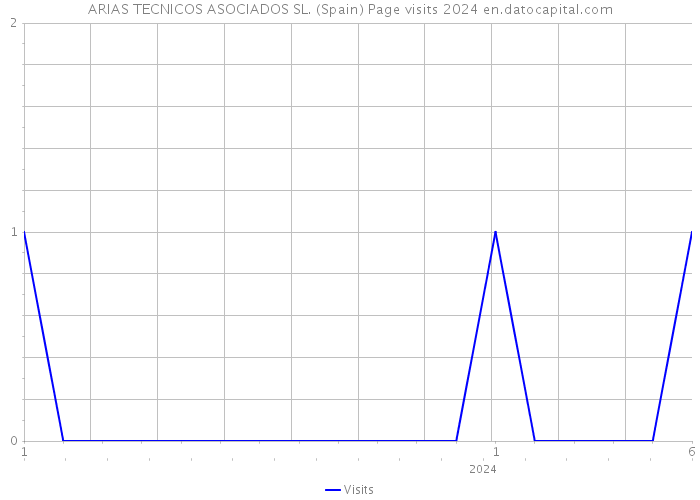 ARIAS TECNICOS ASOCIADOS SL. (Spain) Page visits 2024 