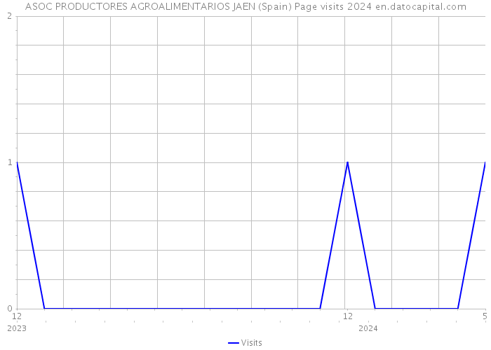 ASOC PRODUCTORES AGROALIMENTARIOS JAEN (Spain) Page visits 2024 