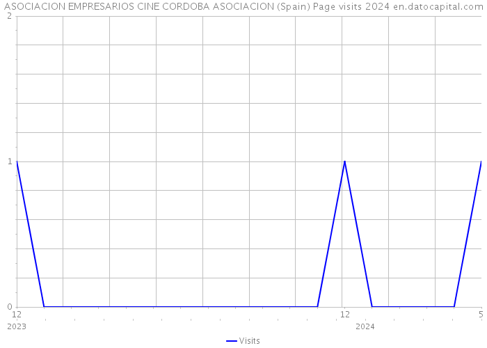 ASOCIACION EMPRESARIOS CINE CORDOBA ASOCIACION (Spain) Page visits 2024 