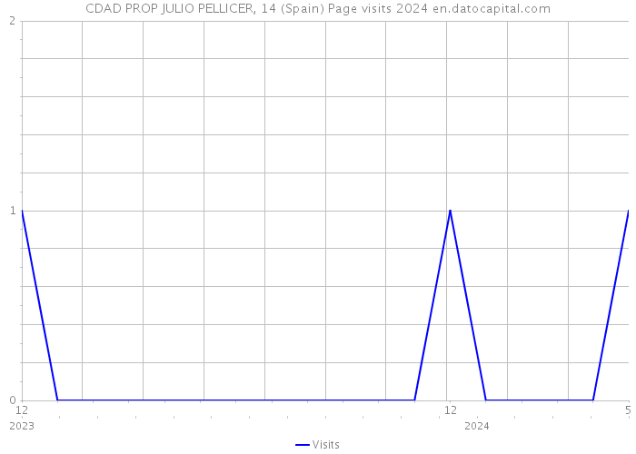 CDAD PROP JULIO PELLICER, 14 (Spain) Page visits 2024 