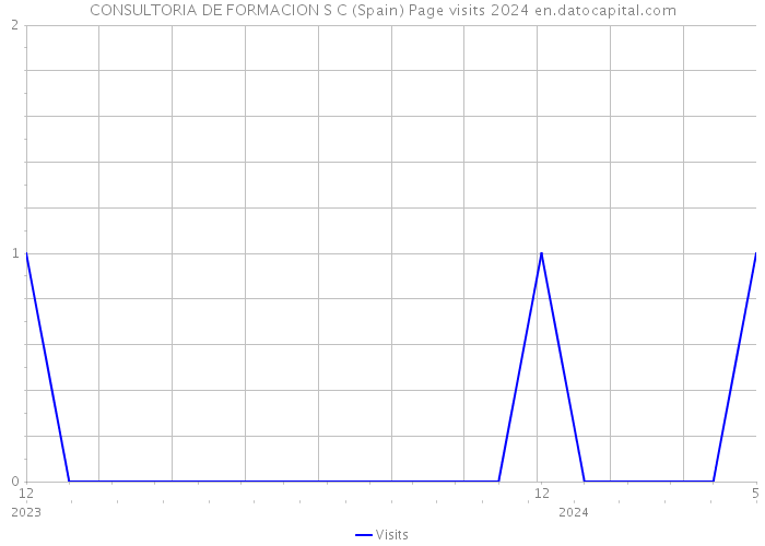 CONSULTORIA DE FORMACION S C (Spain) Page visits 2024 