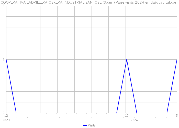 COOPERATIVA LADRILLERA OBRERA INDUSTRIAL SAN JOSE (Spain) Page visits 2024 