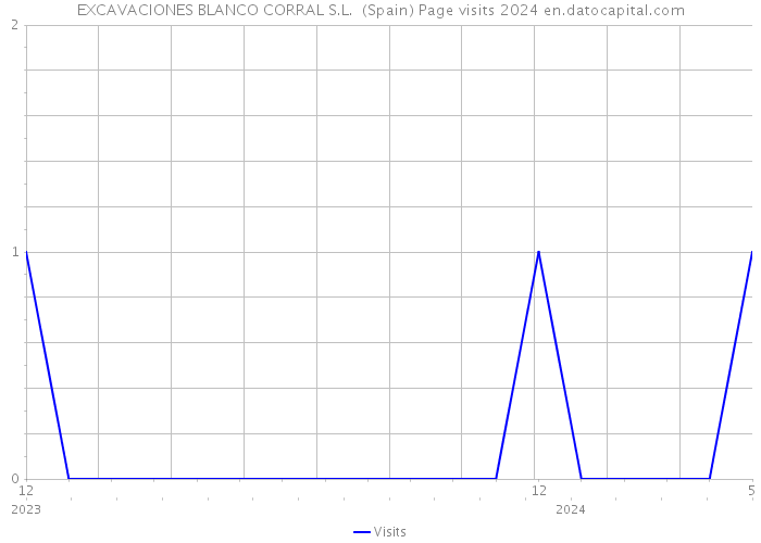EXCAVACIONES BLANCO CORRAL S.L. (Spain) Page visits 2024 