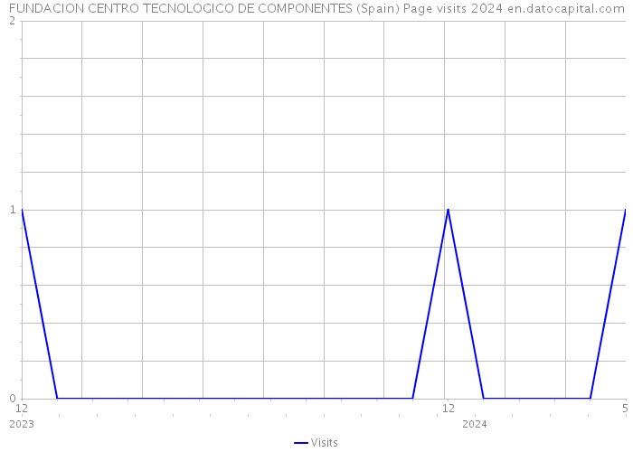 FUNDACION CENTRO TECNOLOGICO DE COMPONENTES (Spain) Page visits 2024 