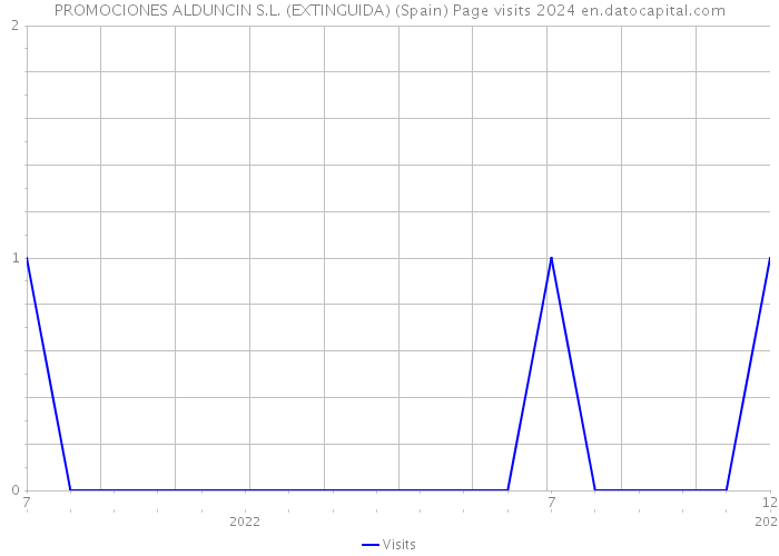 PROMOCIONES ALDUNCIN S.L. (EXTINGUIDA) (Spain) Page visits 2024 