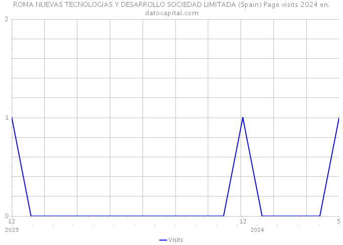 ROMA NUEVAS TECNOLOGIAS Y DESARROLLO SOCIEDAD LIMITADA (Spain) Page visits 2024 