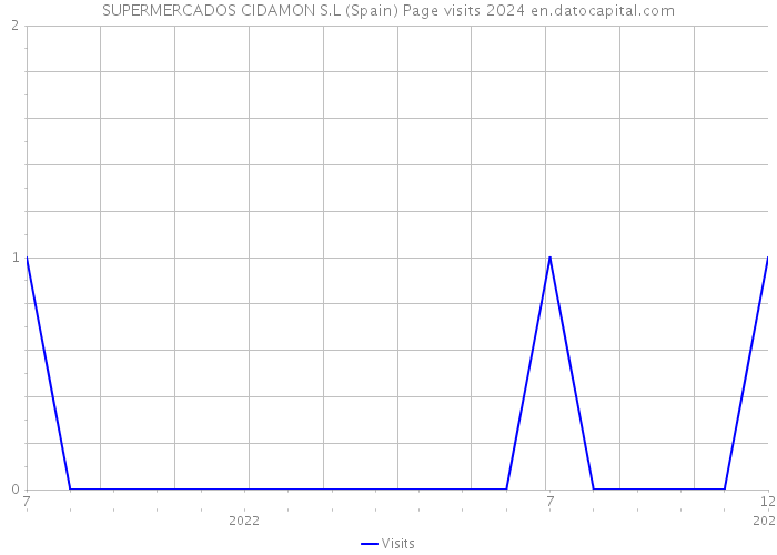 SUPERMERCADOS CIDAMON S.L (Spain) Page visits 2024 