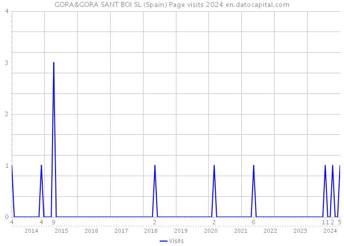 GORA&GORA SANT BOI SL (Spain) Page visits 2024 