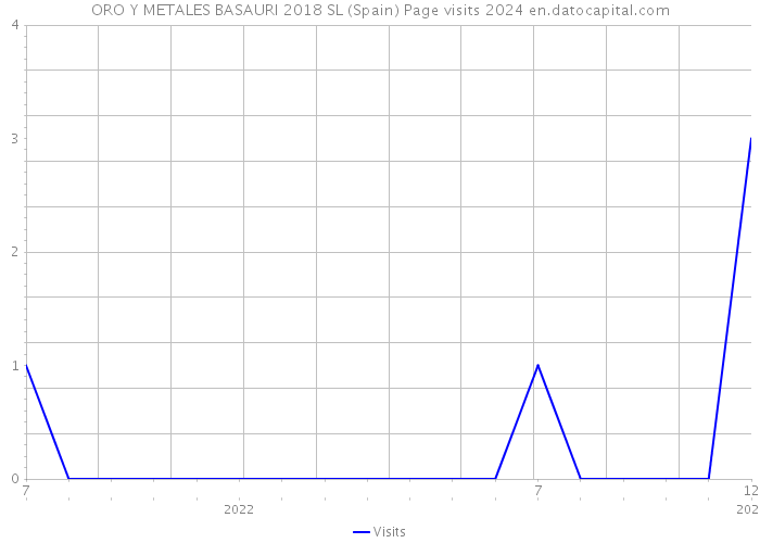 ORO Y METALES BASAURI 2018 SL (Spain) Page visits 2024 