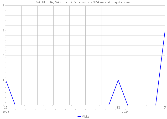 VALBUENA, SA (Spain) Page visits 2024 