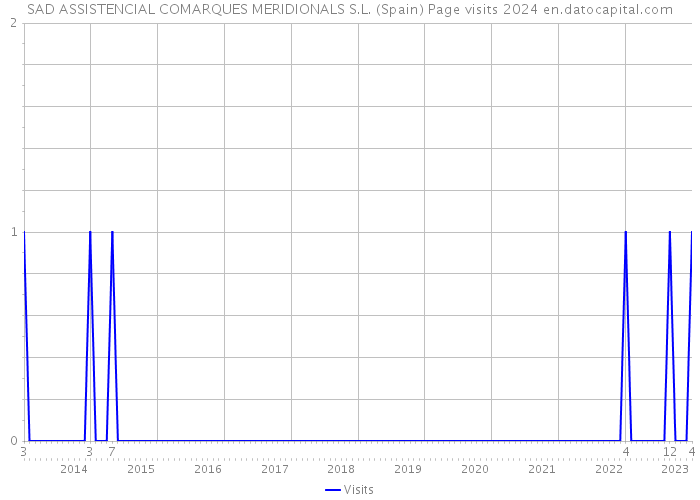 SAD ASSISTENCIAL COMARQUES MERIDIONALS S.L. (Spain) Page visits 2024 