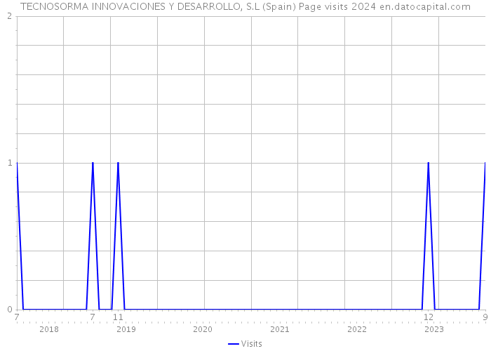 TECNOSORMA INNOVACIONES Y DESARROLLO, S.L (Spain) Page visits 2024 