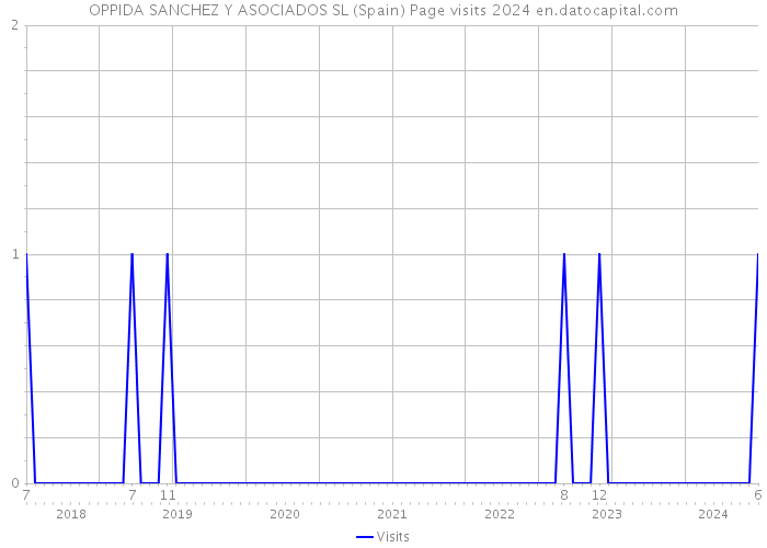 OPPIDA SANCHEZ Y ASOCIADOS SL (Spain) Page visits 2024 