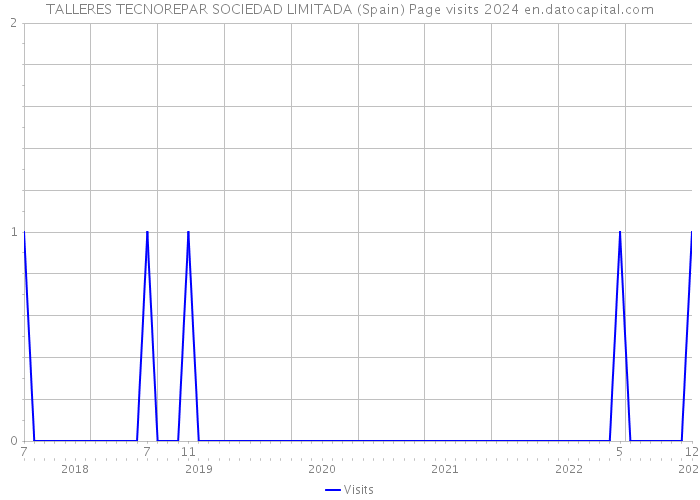 TALLERES TECNOREPAR SOCIEDAD LIMITADA (Spain) Page visits 2024 