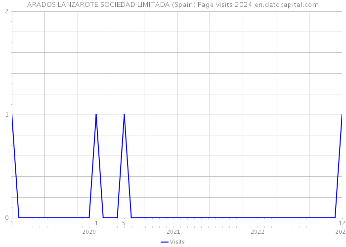 ARADOS LANZAROTE SOCIEDAD LIMITADA (Spain) Page visits 2024 