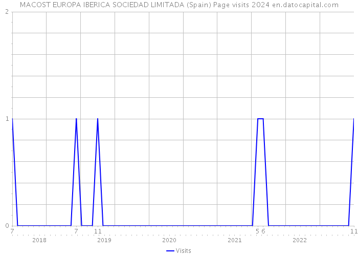 MACOST EUROPA IBERICA SOCIEDAD LIMITADA (Spain) Page visits 2024 