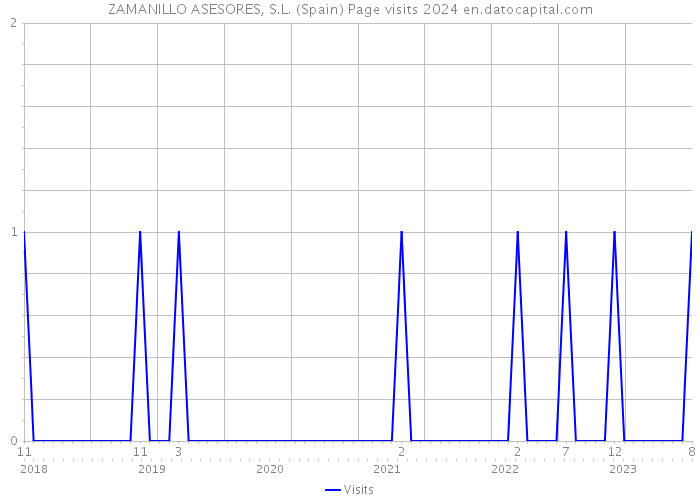 ZAMANILLO ASESORES, S.L. (Spain) Page visits 2024 