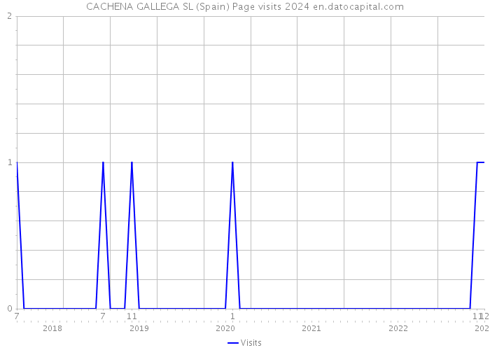 CACHENA GALLEGA SL (Spain) Page visits 2024 